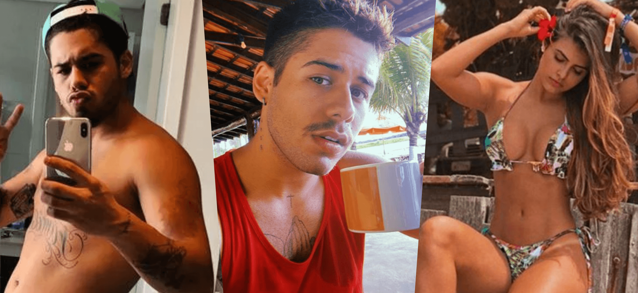O cantor Zé Felipe, filho de Leonardo, após escândalo gay, deu o que falar em chuveiro (Foto montagem)