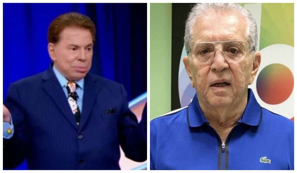 Carlos Alberto de Nóbrega e Silvio Santos (Foto: Reprodução)