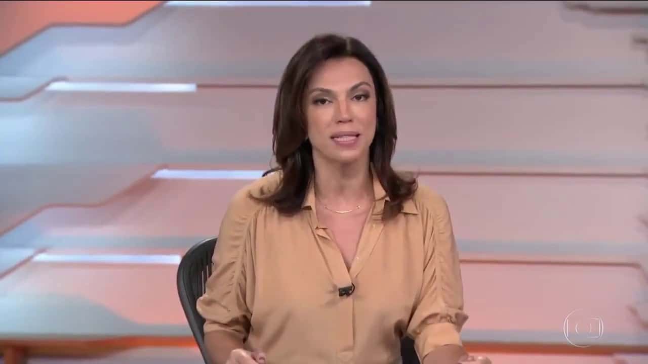 Ana Paula Araújo, âncora do Jornal Nacional (Foto: Reprodução)