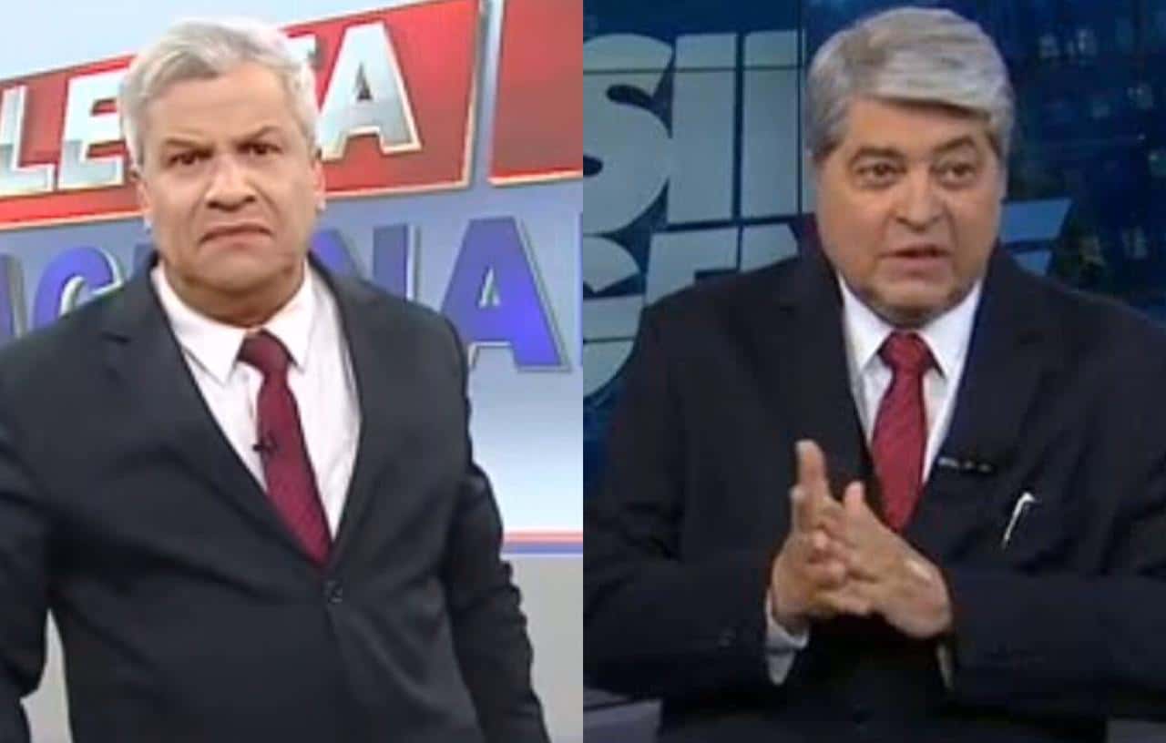 Sikêra Jr chegou perto de bater Datena (Foto: Reprodução)