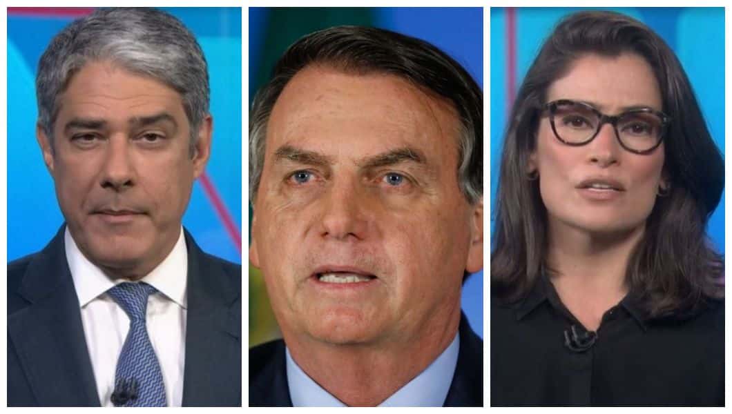 Bolsonaro foi exposto no Jornal Nacional (Foto: Reprodução)