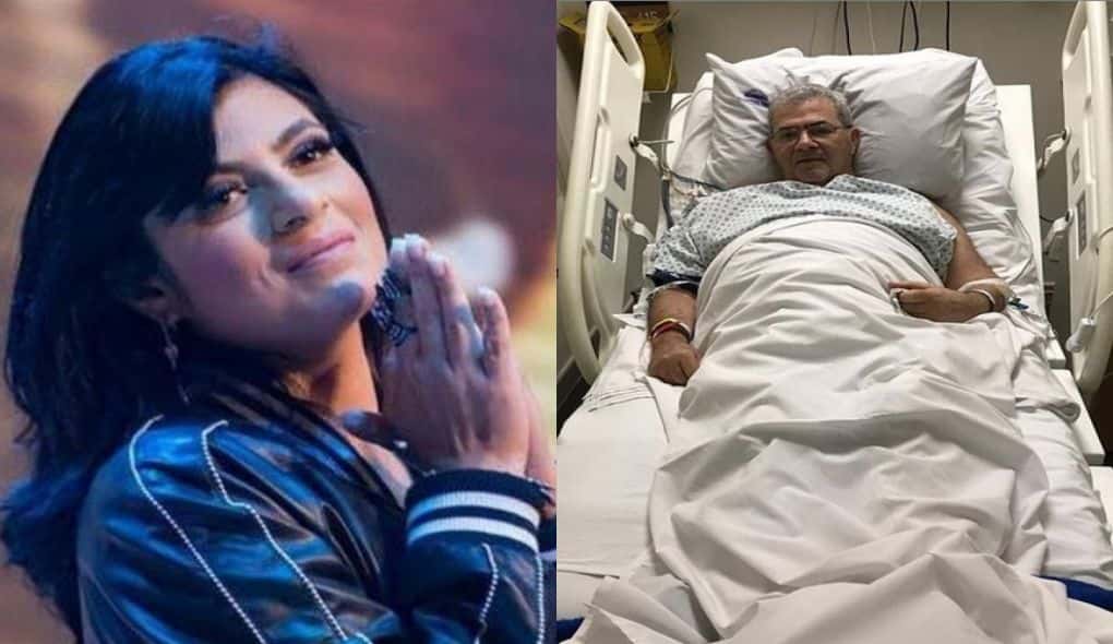 Fernanda Brum pediu orações para o pai, Nélio Brum, que está internado em CTI de hospital (Foto: Montagem/TV Foco)