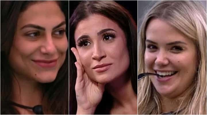 Bianca Andrade diz que ficaria com Mari Gonzalez e Marcela no BBB20. (Foto: Montagem/Reprodução)