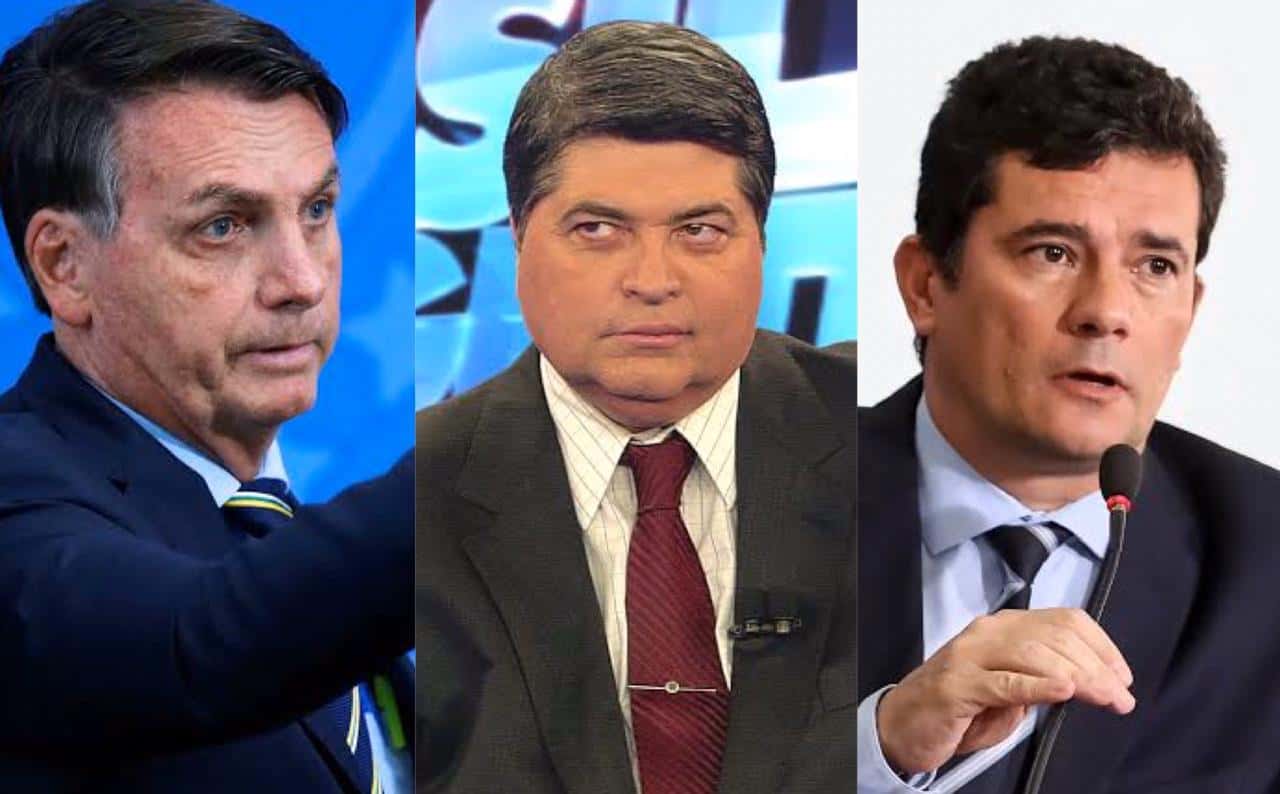 Datena falou sobre a polêmica demissão de Sergio Moro do governo de Jair Bolsonaro (Foto: Reprodução / Montagem TV FOCO)