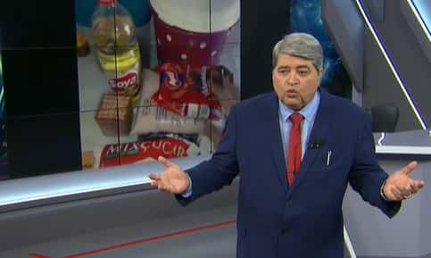 Jose Luiz Datena já havia reclamado que alguns políticos estão gastando dinheiro público, enquanto a população luta por um auxílio emergencial (Foto: Reprodução)
