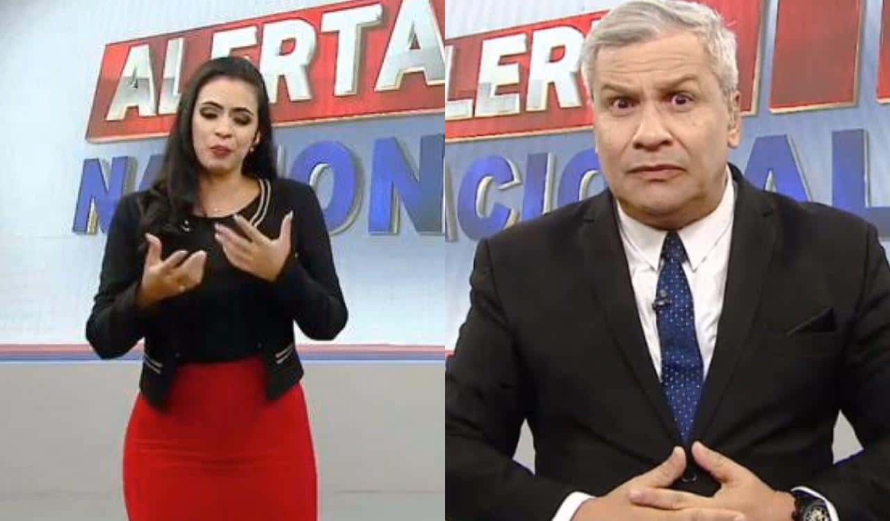 A jornalista Mayara Rocha está substituindo Sikêra Jr à frente do Alerta Nacional (Foto: Reprodução / RedeTV!)