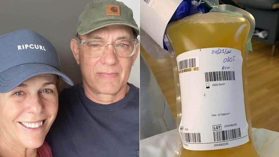 Tom Hanks e plasma sanguíneo