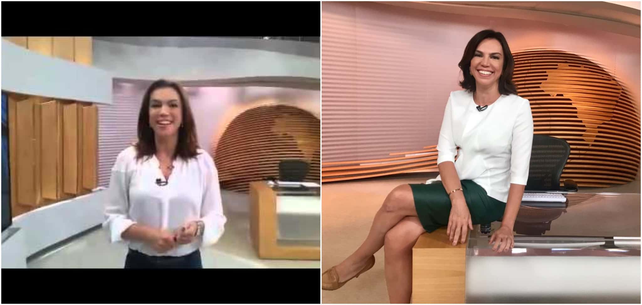 Ana Paula Araújo comanda o Bom Dia Brasil na Globo (Reprodução)