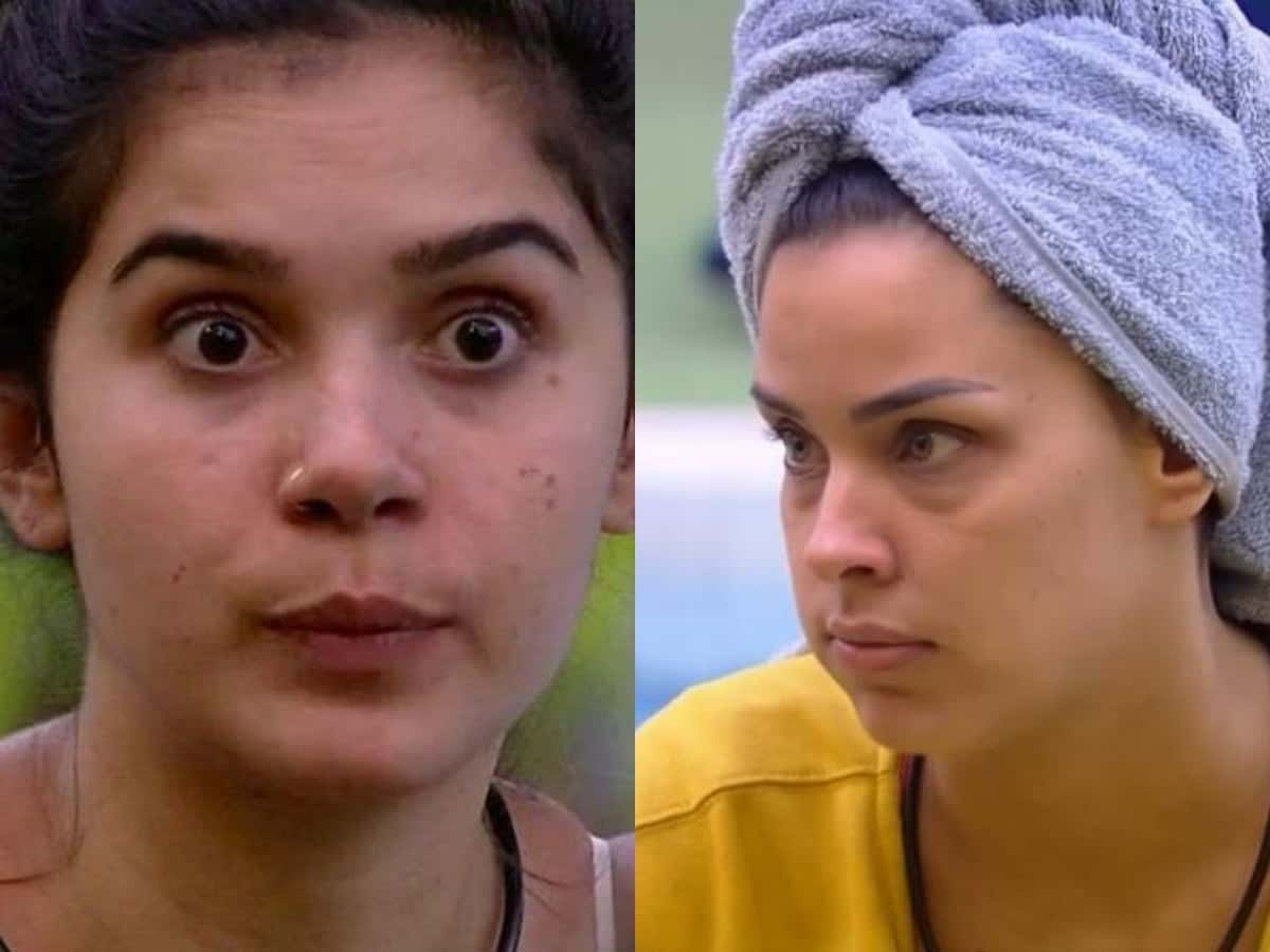 BBB20: Gizelly questiona Ivy (Foto: Reprodução/Montagem TV Foco)