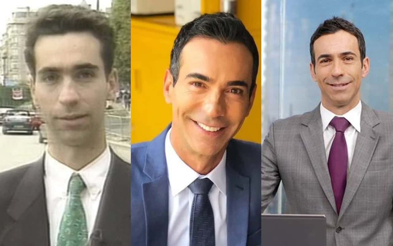 Conheça a brilhante carreira de César Tralli (Foto: Montagem TV Foco)