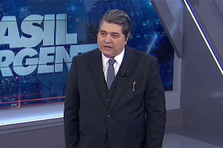 José Luiz Datena, que comanda o Brasil Urgente, foi criticado por apoiar Jair Bolsonaro (Foto: Reprodução)