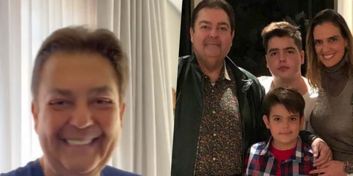 Faustão surgiu nas redes sociais de maneira bem diferente do normal (Foto montagem: TV Foco)