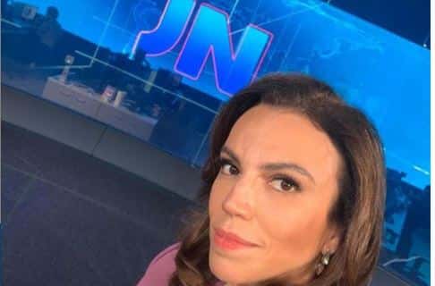 Ana Paula Araújo no Jornal Nacional (Foto: Reprodução/Globo)