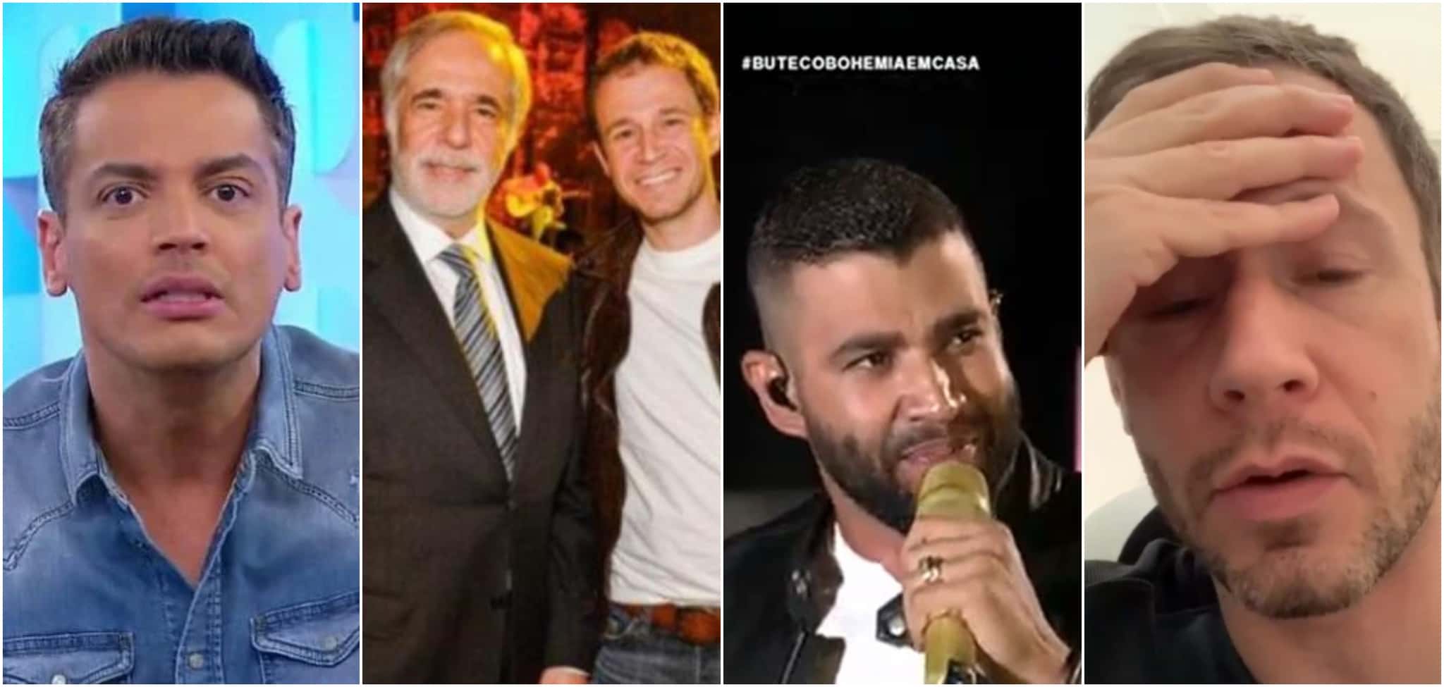 Tiago Leifert negou que seu pai, ex-diretor da Globo, tenha alguma coisa a ver com punição do Conar a Gusttavo Lima, conforme insinuado por Leo Dias (Reprodução)