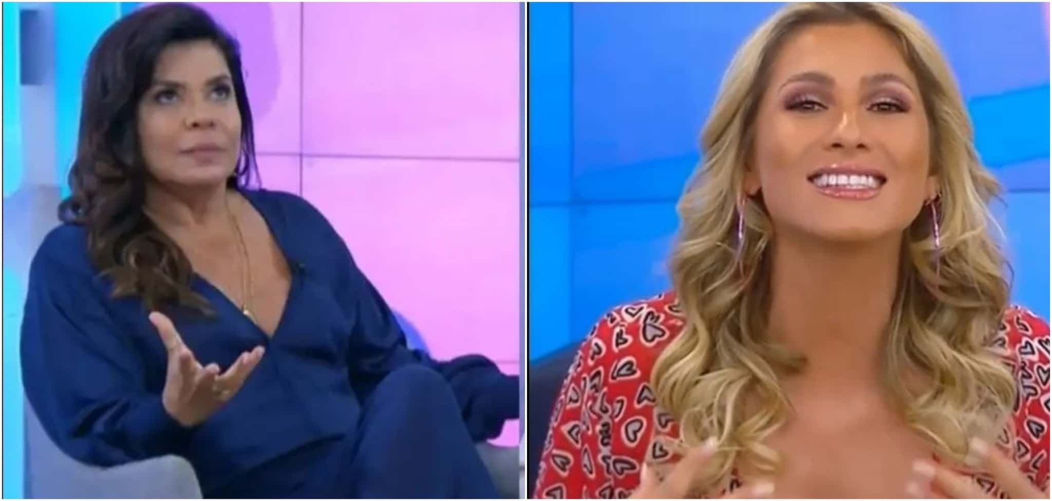 Lívia Andrade e Mara Maravilha protagonizaram climão no Fofocalizando (Reprodução)