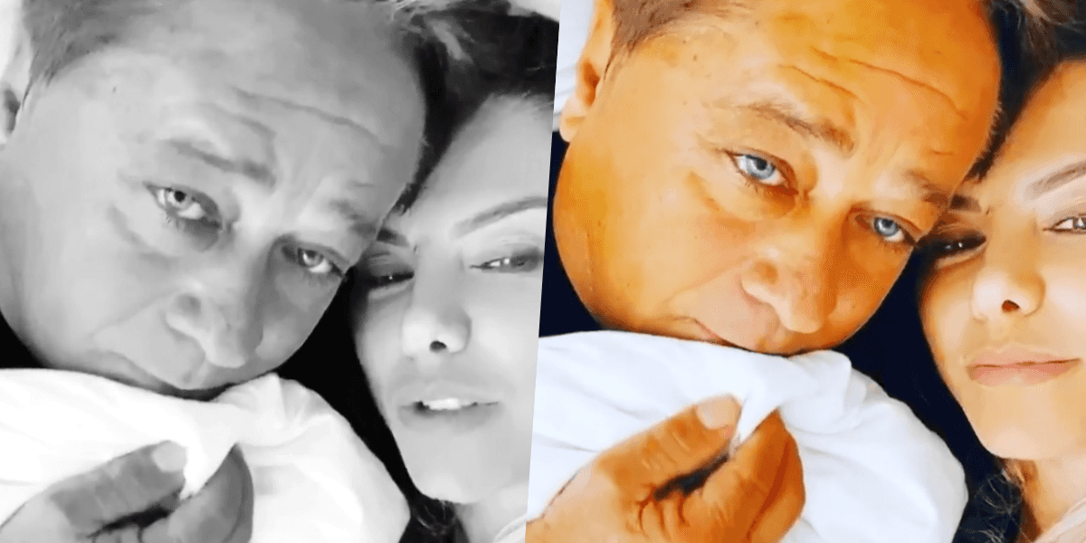 Esposa de Leonardo, Poliana Rocha foi atacada por internauta e chamada de velha e traída (Foto montagem: TV Foco)