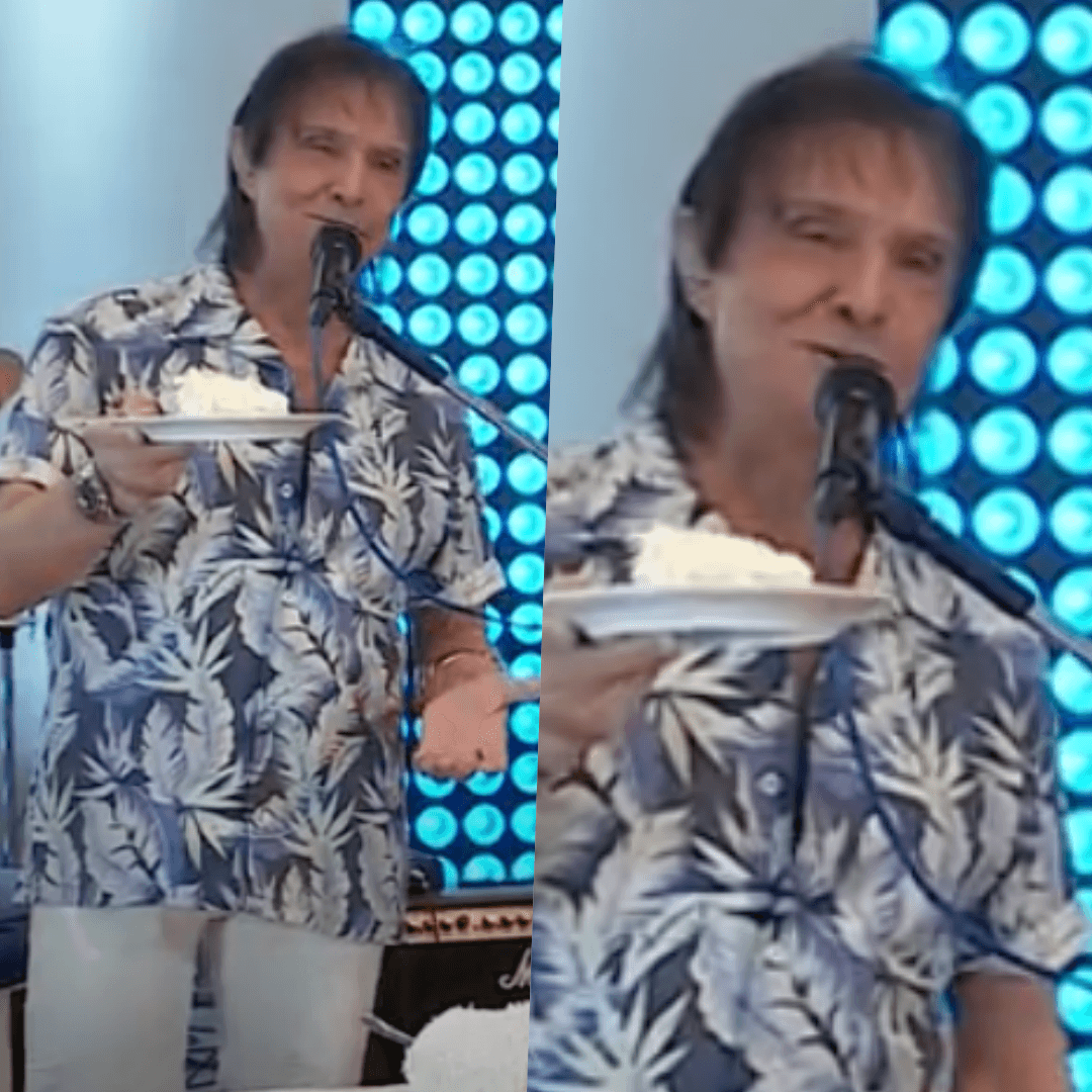 O cantor Roberto Carlos deu o que falar ao vivo (Foto reprodução)