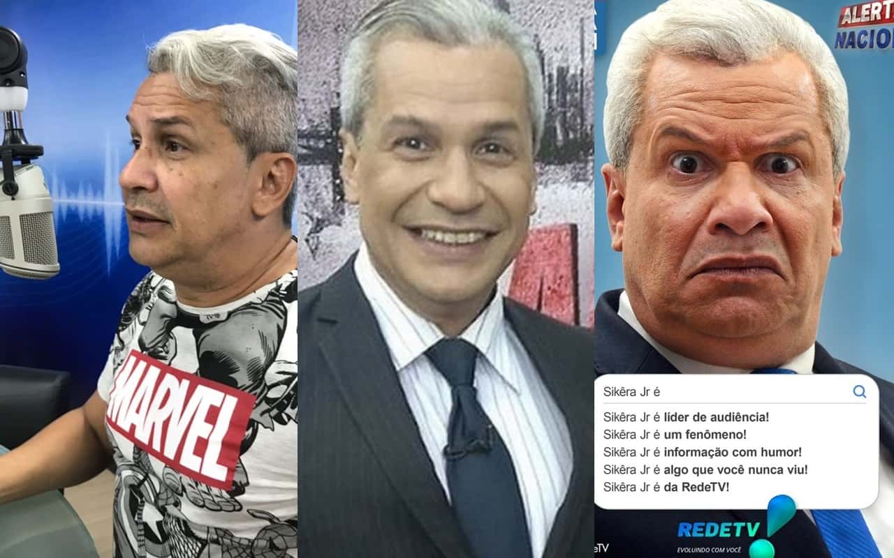 Saiba mais sobre a carreira do jornalista Sikêra Jr. (Foto: Montagem TV Foco)