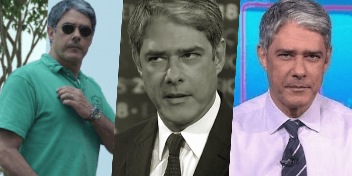 O jornalista William Bonner virou alvo de escândalo com polícia, mas notícia é fake (Foto montagem: TV Foco)