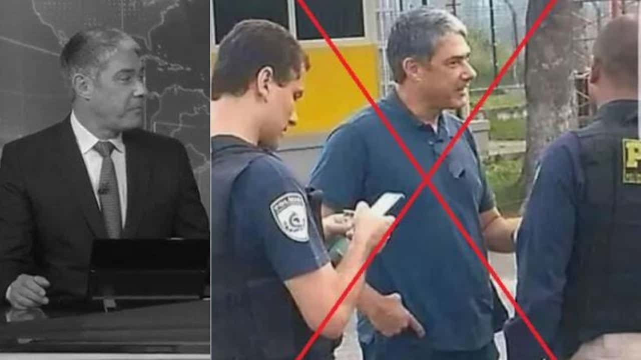 William Bonner foi pego em blitz fora da Globo (Foto: Reprodução)