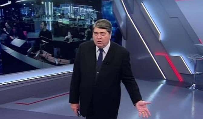 Datena voltou a se irritar durante o Brasil Urgente (Foto: Reprodução / Band)