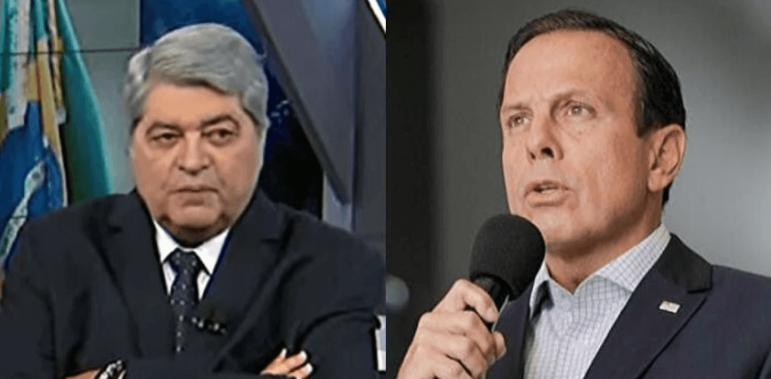 José Luiz Datena tem enfrentado alguns embates contra João Dória na Band (Foto: Reprodução)