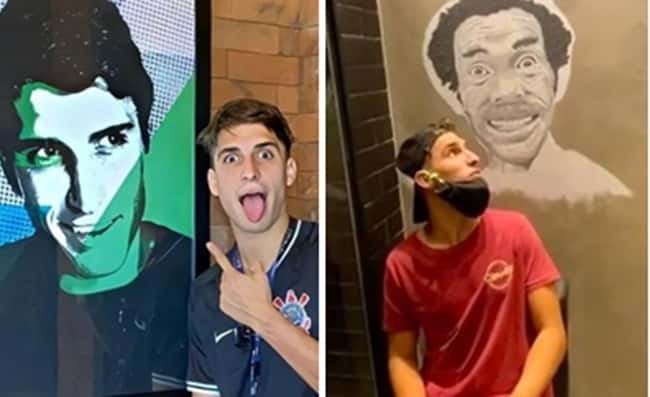 Felipe Prior exibiu detalhes do seu novo apartamento (Foto: Montagem/TV Foco)