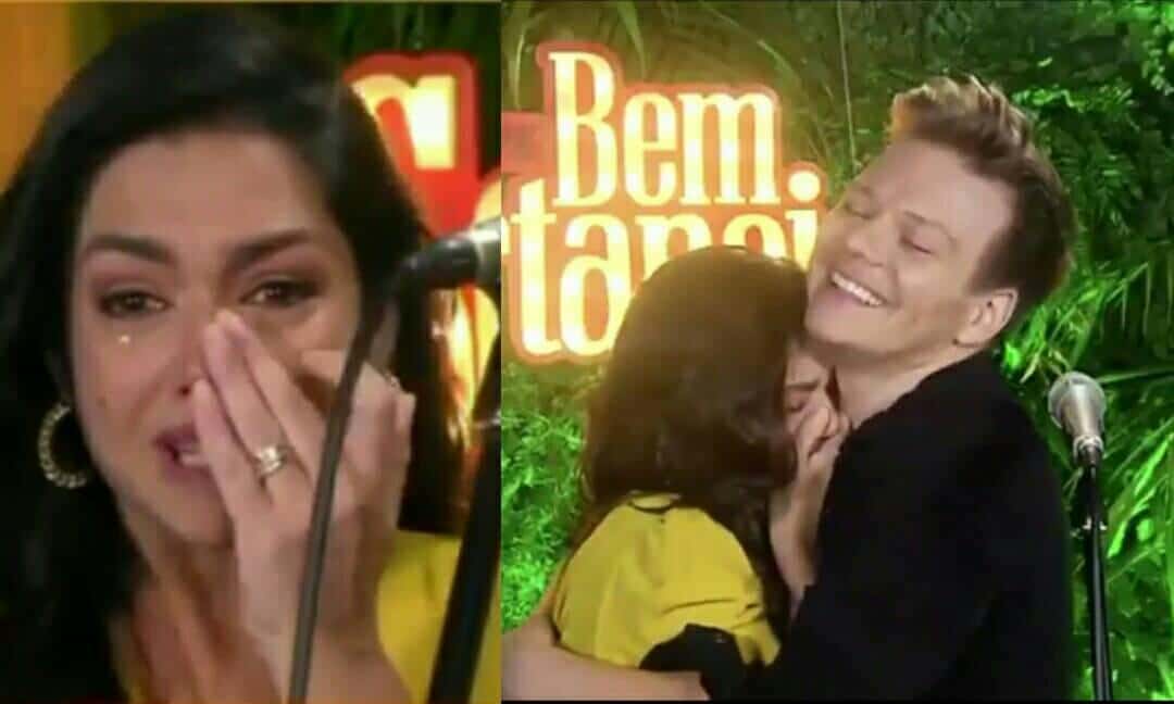Michel Teló prepara supresa de dia das mães em live para Thais Fersoza e famosa cai no choro ao ver os filhos (Foto: Reprodução)