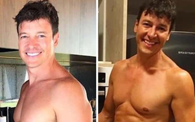 Rodrigo Faro deixa fãs enlouquecidas ao aparecer exibindo seu 'volume' em fotos (Imagem: Montagem/TV Foco)