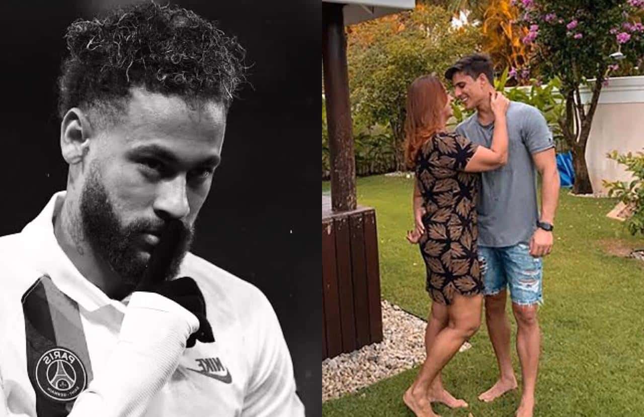 O modelo Tiago Ramos continua namorando com a mãe de Neymar, Nadine Gonçalves, após inúmeras polêmicas (Foto: Reprodução)