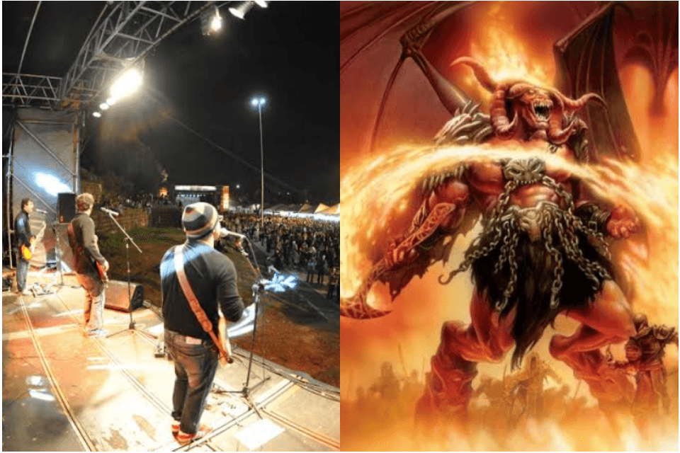 Cantor vai ao inferno e tem contato direto com o diabo (Foto: Reprodução)