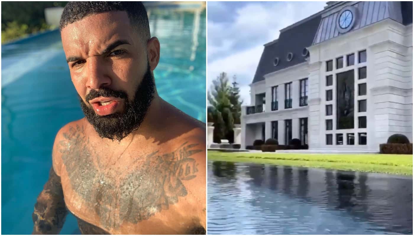 Drake surpreende e mostra piscina de 46 mil m² de sua mansão (Foto: Reprodução)