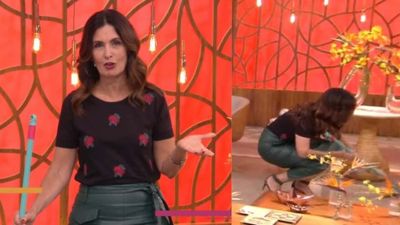 Fátima Bernardes brincou no Encontro (Foto: Reprodução/TV Globo)
