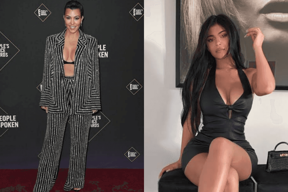 Kourtney Kardashian e Kylie Jenner esbanjam beleza em foto juntas (Foto: Reprodução)