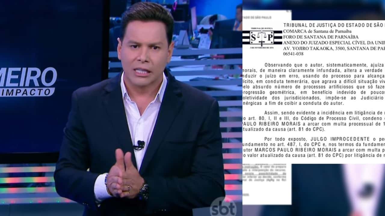 Marcão do Povo é apresentador do Primeiro Impacto (Foto: Reprodução/SBT/Mixturando)