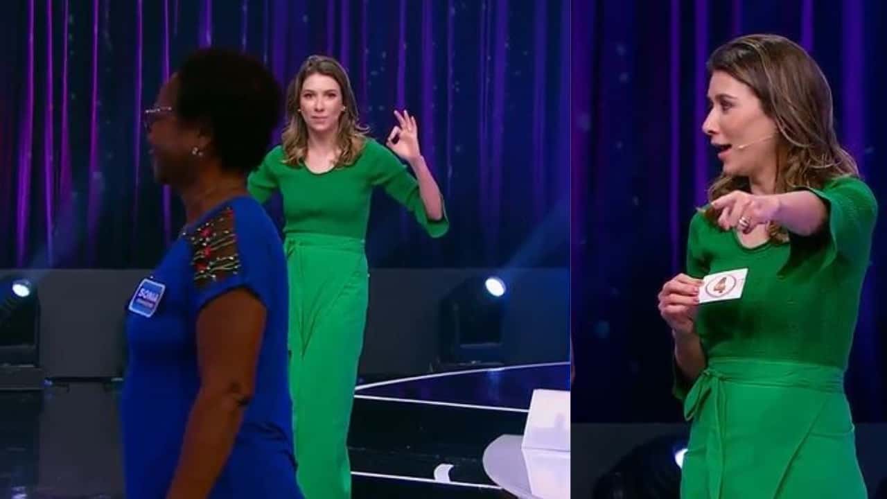 Rebeca Abravanel deu um show durante o Roda a Roda Jequiti (Foto: Reprodução/SBT)