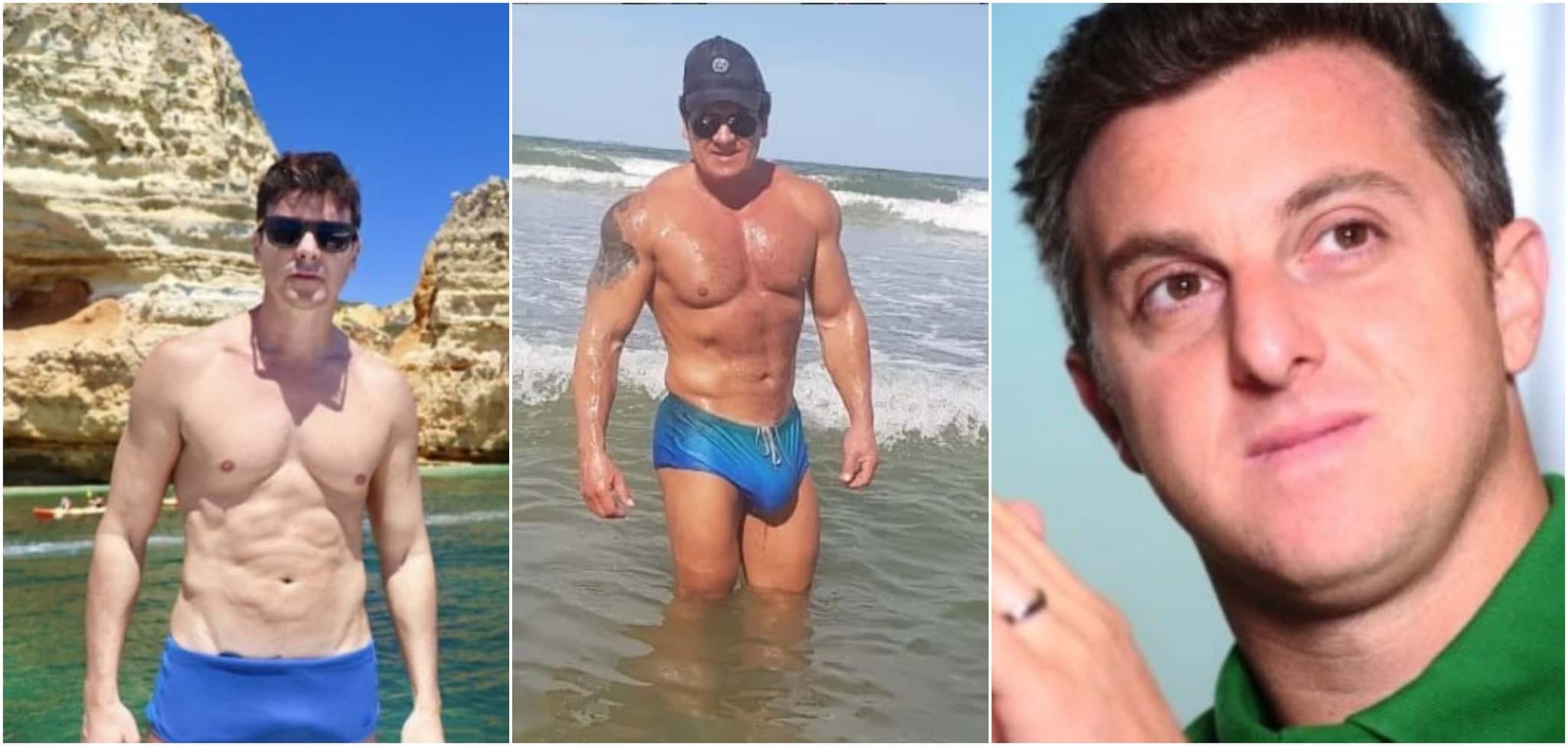 Rodrigo Faro, Gilberto Ribeiro e Luciano Huck (Reprodução)