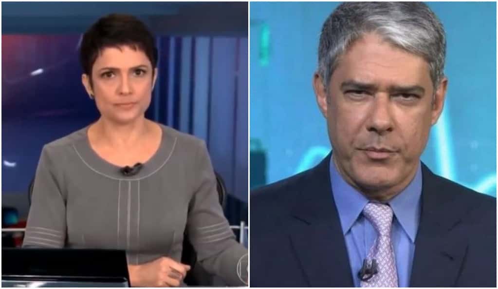 Sandra Annemberg teve fala comparada com a de William Bonner - Foto: Montagem
