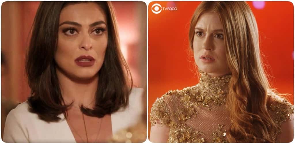 Carolina acaba com Eliza na trama de Totalmente Demais (Foto: Montagem/TV Foco)