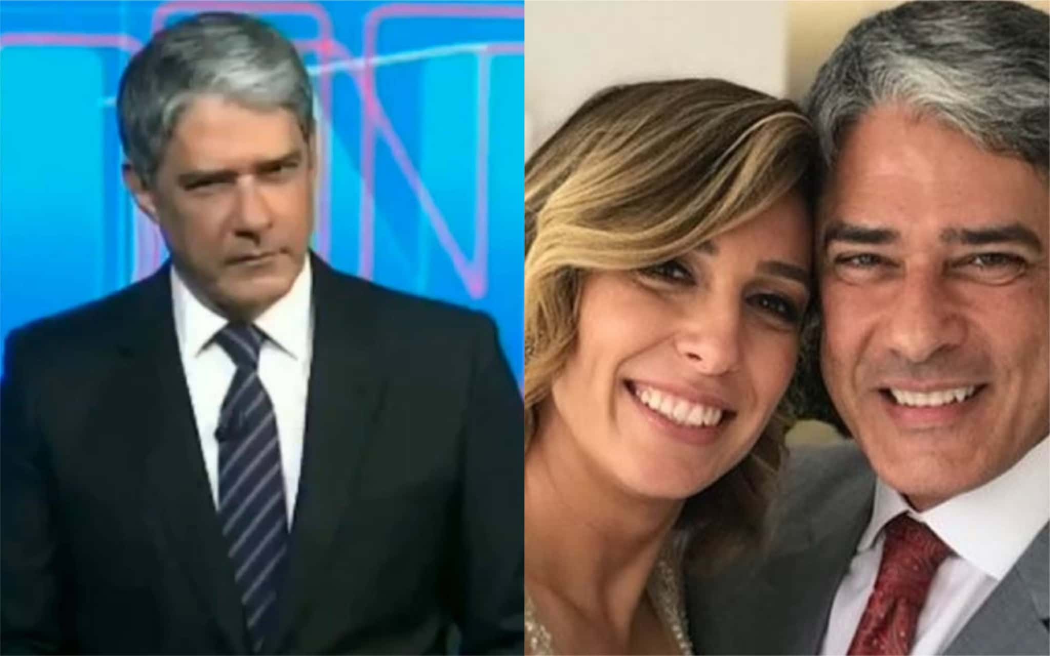 William Bonner e sua atual esposa, Natasha Dantas (Foto: Divulgação)
