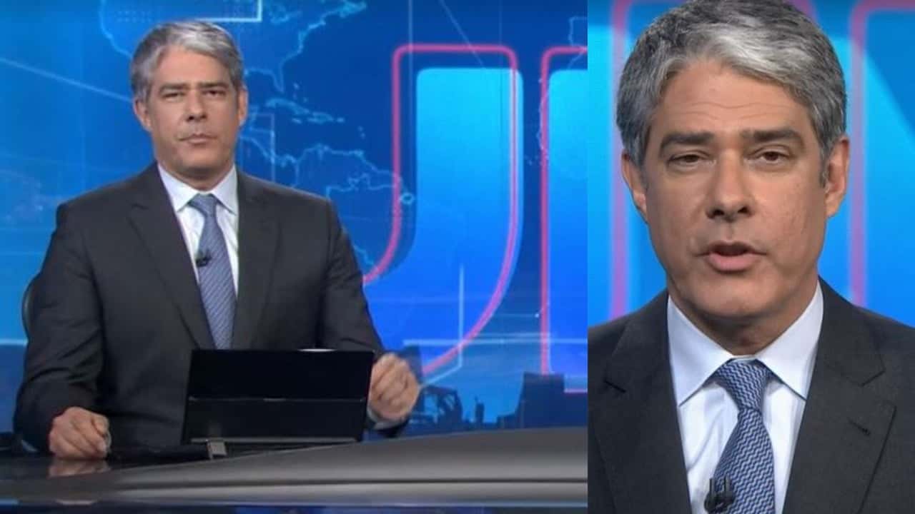 William Bonner foi interrompido no Jornal Nacional (Foto: Reprodução/TV Globo)