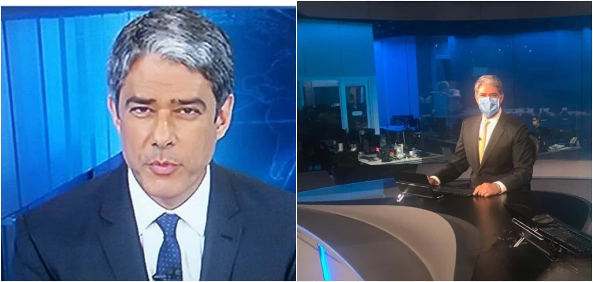 O apresentador da Globo, William Bonner, foi ironizado por Rodrigo Maia (Reprodução)