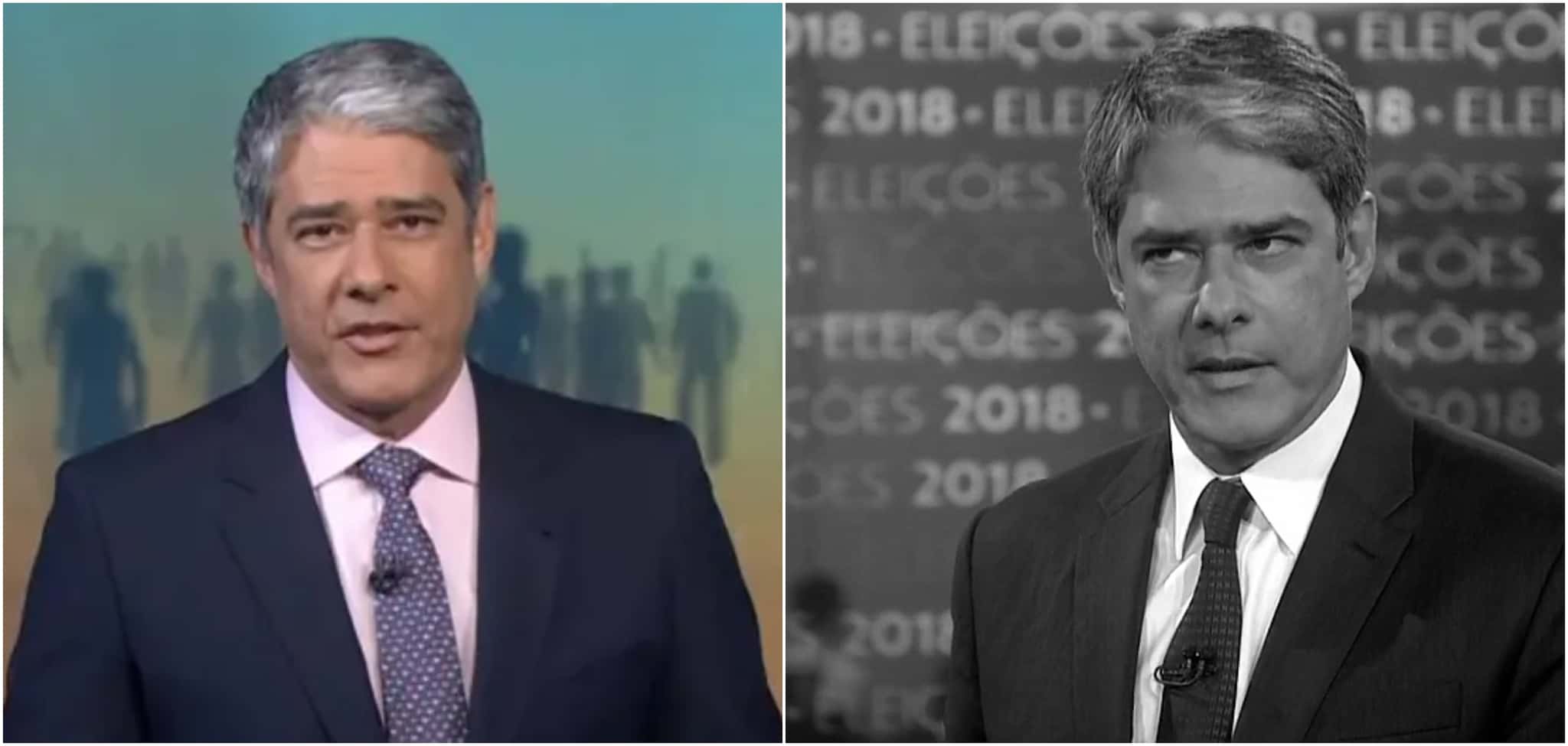 William Bonner emocionou com discurso na Globo (Reprodução)