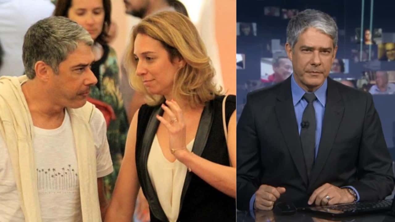 William Bonner e Natasha Dantas (Foto: AgNews/TV Globo)