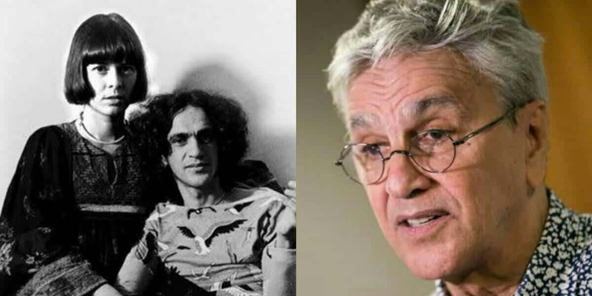 Caetano Veloso e Dedé Gadelha (Foto: Reprodução)