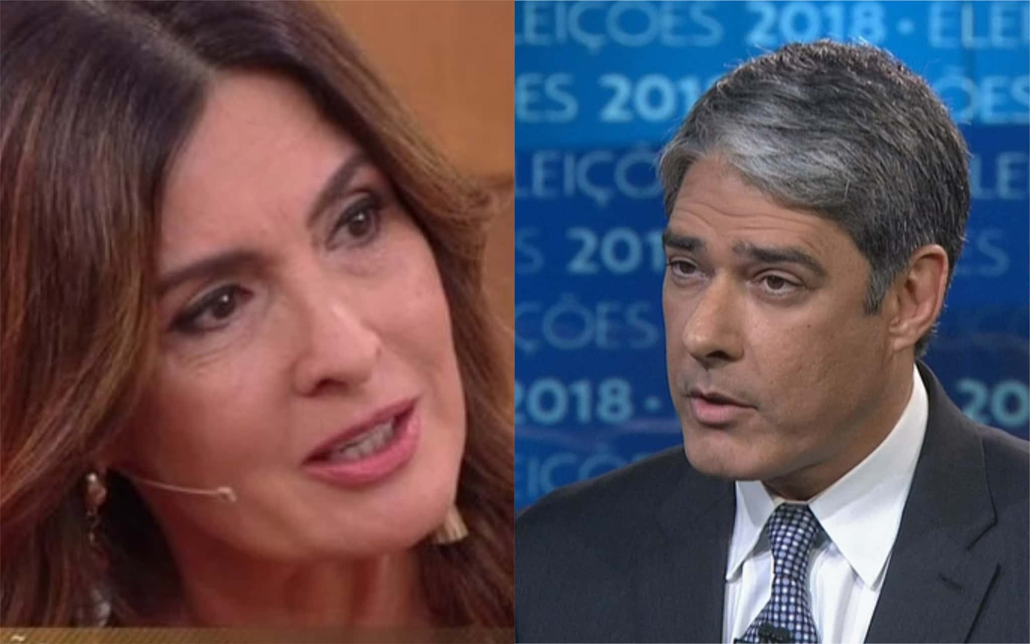 Fátima Bernardes e William Bonner foram expostos (Foto: Divulgação)