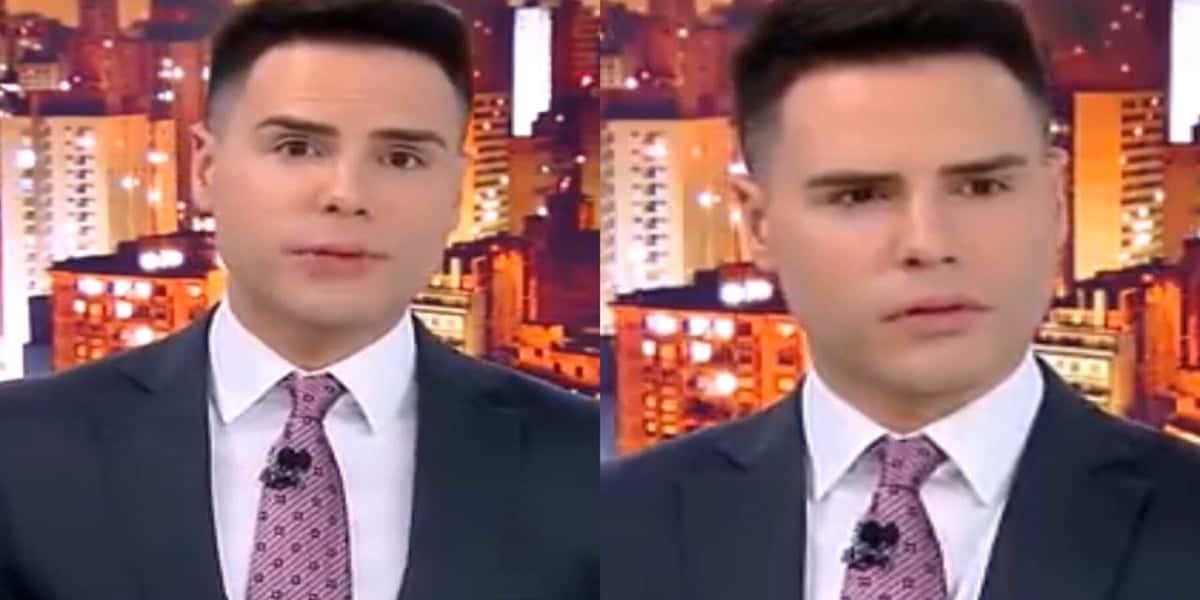 Luiz Bacci precisou pedir desculpas após protagonizar um verdadeiro escândalo com a família de um assassinado (Foto: Reprodução / Record)