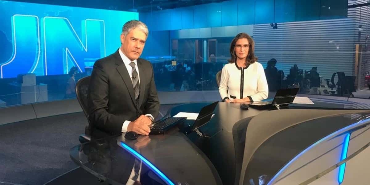 William Bonner e Renata Vasconcellos ocupam o principal posto jornalístico da Globo (Foto: Divulgação)