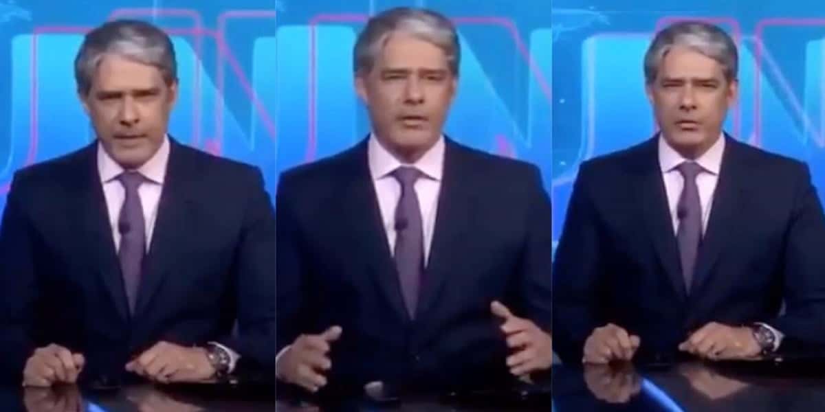 William Bonner foi para cima de Sara Winter ao chamar a apoiadora de Jair Bolsonaro de "extremista" (Foto: Reprodução / TV Globo)