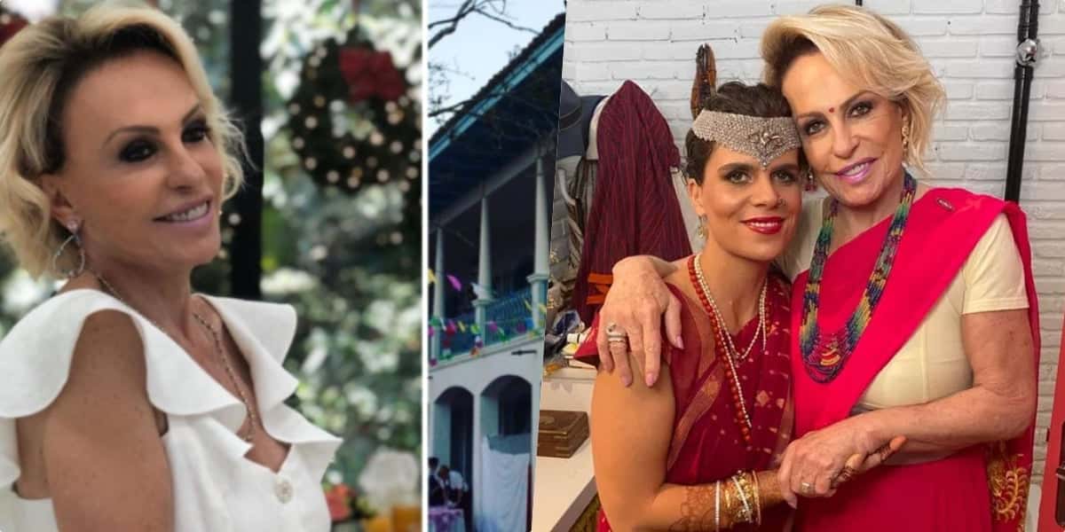 Ana Maria Braga e a filha (Foto montagem)